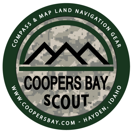 Scout™ Lensatic Compass - Traditional Phosphorescent Military Style with Nylon Carry Pouch - OD Green