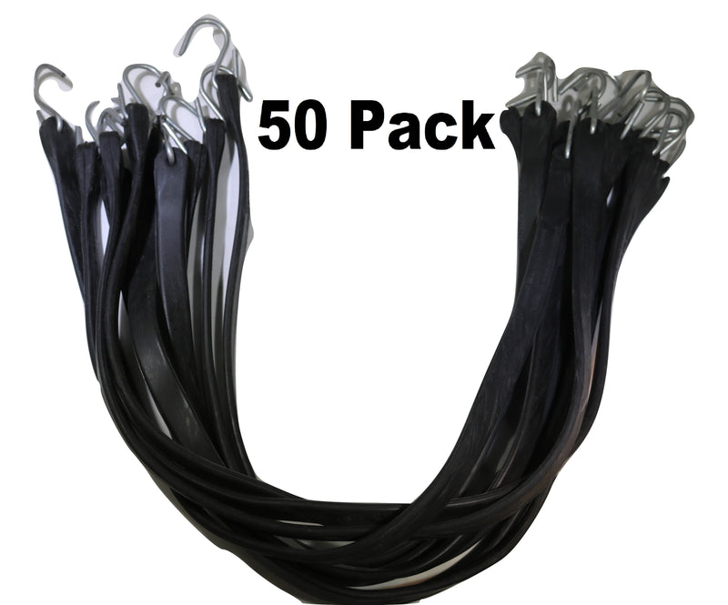 Load image into Gallery viewer, 31 Inch Rubber Tarp Straps w/ Crimped S Hooks | 50 PACK
