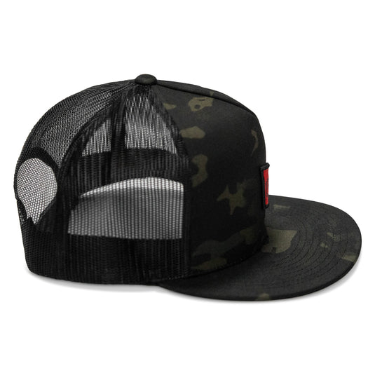 RSC Classic Red Diamond Velcro Patch Flatbill Hat