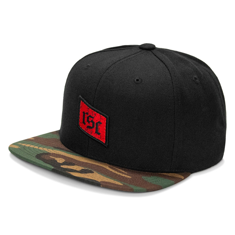 Load image into Gallery viewer, RSC Classic Red Diamond Velcro Patch Flatbill Hat
