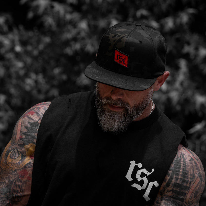 Load image into Gallery viewer, RSC Classic Red Diamond Velcro Patch Flatbill Hat
