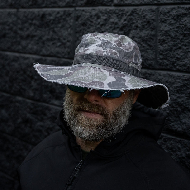 Load image into Gallery viewer, Distressed Ripstop Mid-Profile Tactical Boonie Hat
