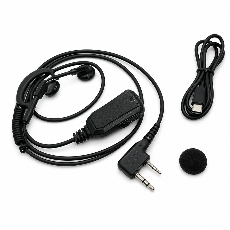 Load image into Gallery viewer, RUYAGE AI Noise-Cancelling PTT Earpiece for K-Type Radios
