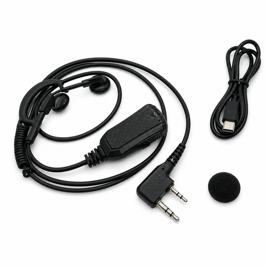 RUYAGE AI Noise-Cancelling PTT Earpiece for K-Type Radios