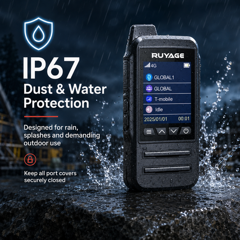 Load image into Gallery viewer, RUYAGE CT68 IP67 Waterproof 4G LTE PoC Walkie Talkies – 2-Pack
