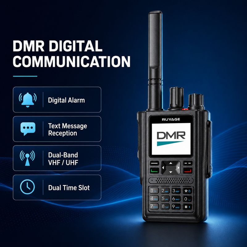 Load image into Gallery viewer, RUYAGE DP10 VHF/UHF Dual-Band DMR Two-Way Radio with GPS
