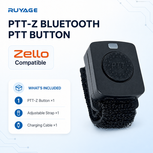 RUYAGE PTT-Z Bluetooth PTT Button for Zello