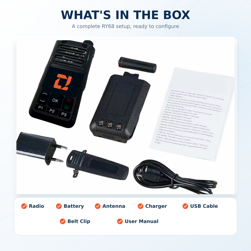 Load image into Gallery viewer, RUYAGE RY68 Zello-Compatible 4G LTE/WiFi Walkie Talkie – 4000mAh
