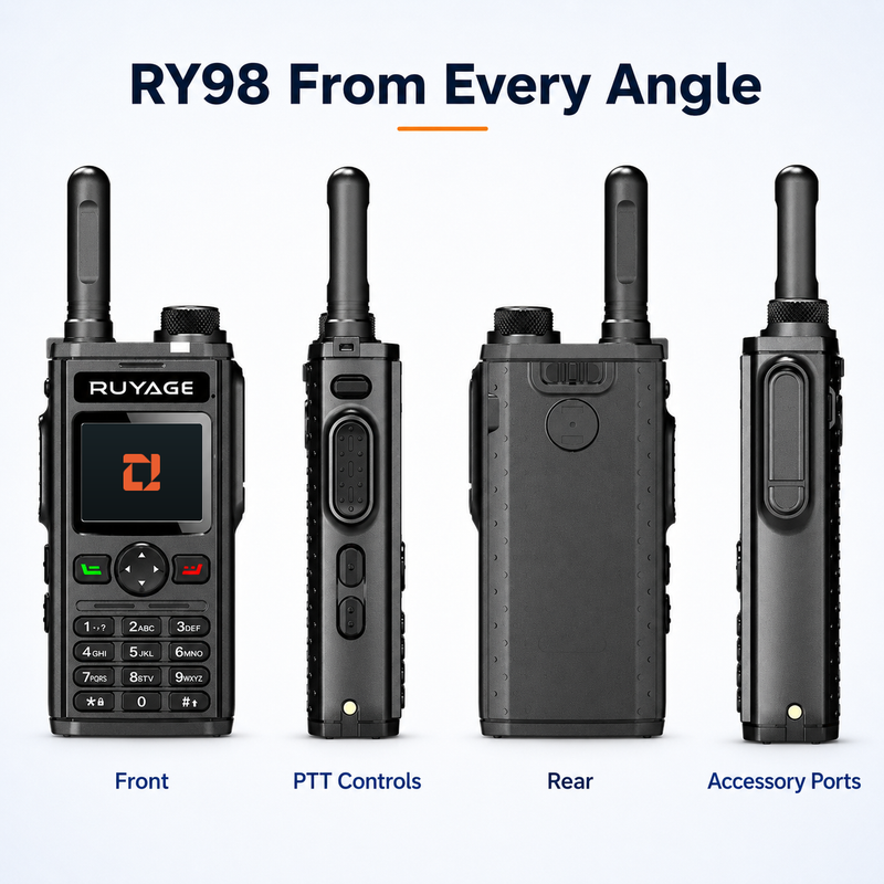 Load image into Gallery viewer, RUYAGE RY98 Zello-Compatible 4G LTE Walkie Talkie Phone with Keypad
