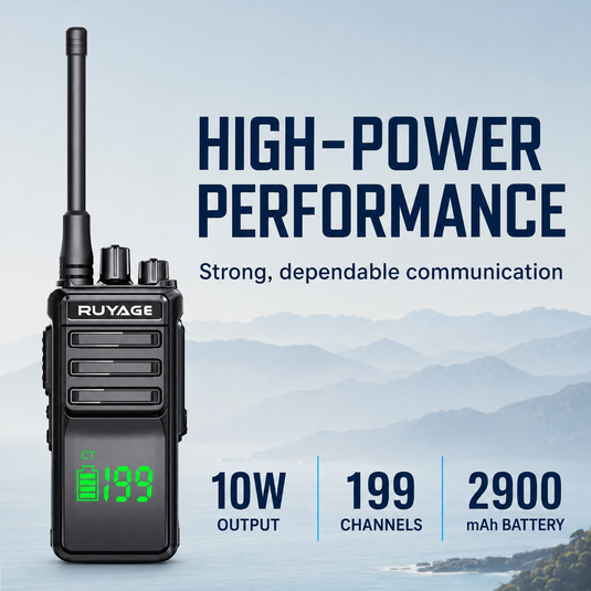 RUYAGE T30 10W IP68 Waterproof VHF/UHF Walkie Talkie