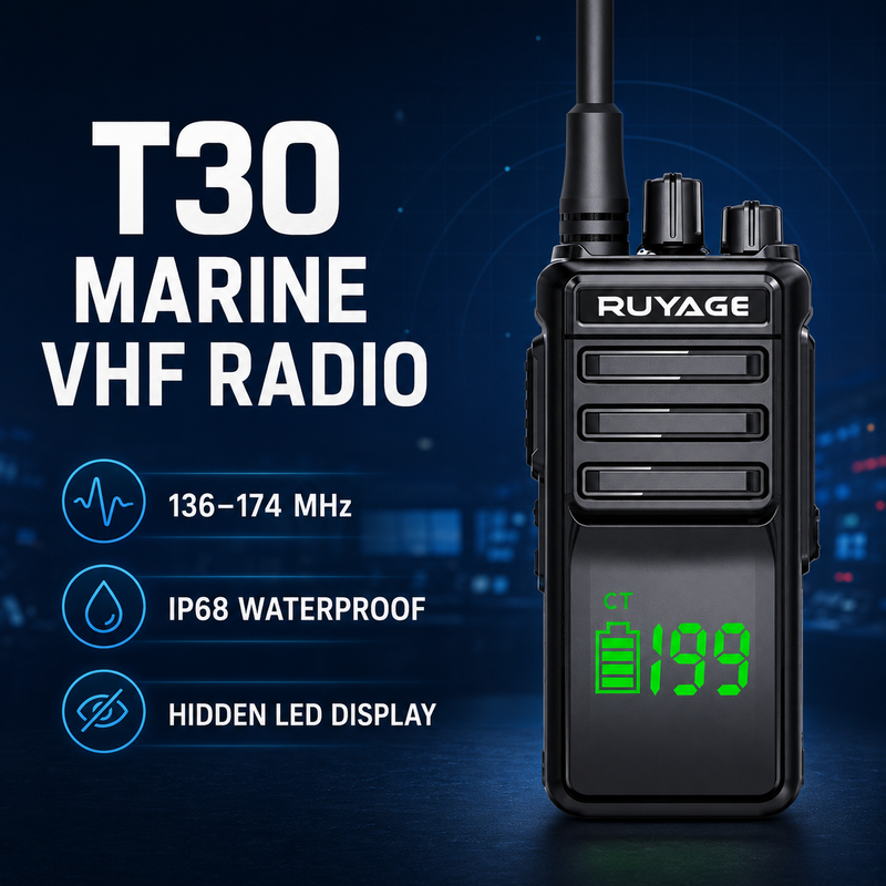 Load image into Gallery viewer, RUYAGE T30 10W IP68 Waterproof VHF/UHF Walkie Talkie

