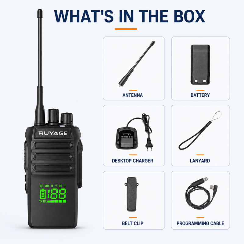 Load image into Gallery viewer, RUYAGE T40 10W IP67 Waterproof VHF Analog Walkie Talkie
