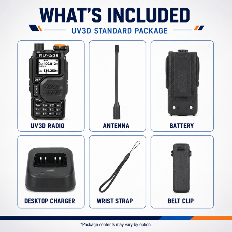 Load image into Gallery viewer, RUYAGE UV3D 6 Band VHF/UHF Analog Walkie Talkie
