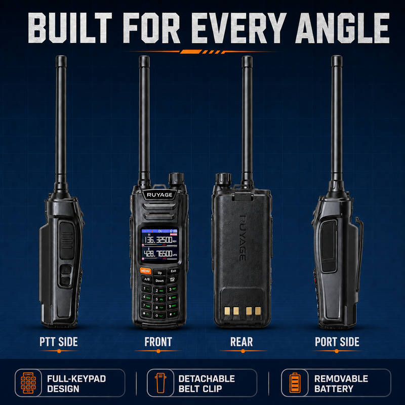 Load image into Gallery viewer, RUYAGE UV6D 6 Band VHF/UHF Analog Walkie Talkie with GPS
