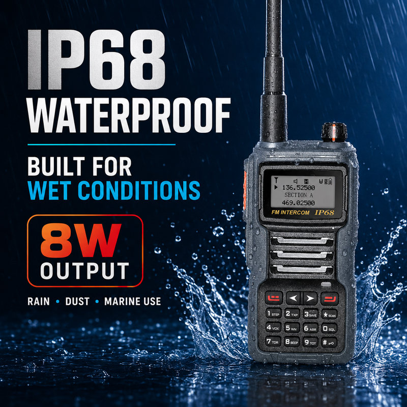 Load image into Gallery viewer, RUYAGE UV8D IP68 Waterproof 6 Band Walkie Talkie
