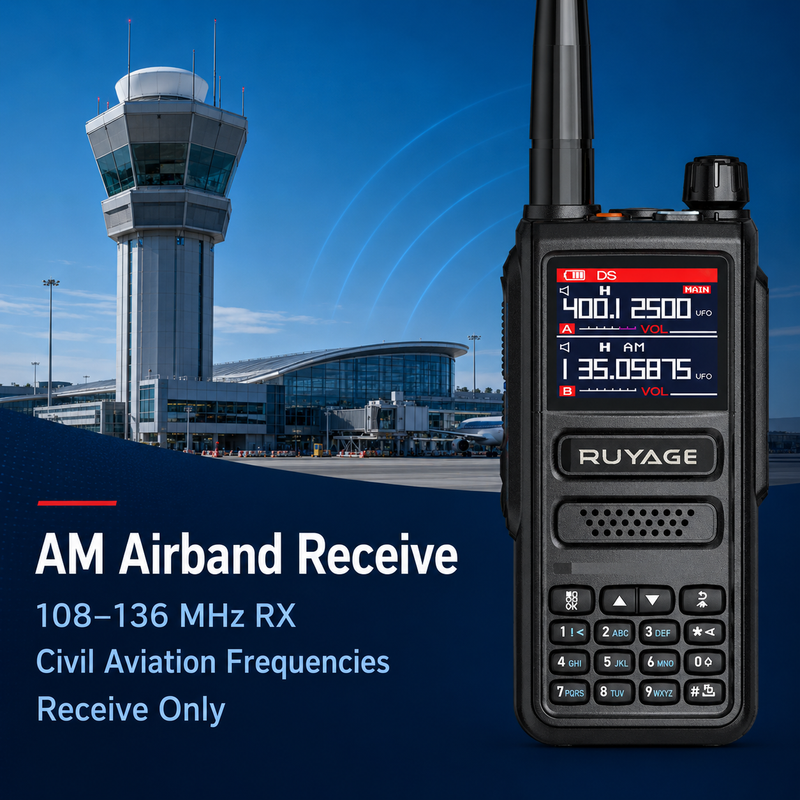 Load image into Gallery viewer, RUYAGE UV98 10W 6-Band VHF/UHF Analog Walkie Talkie
