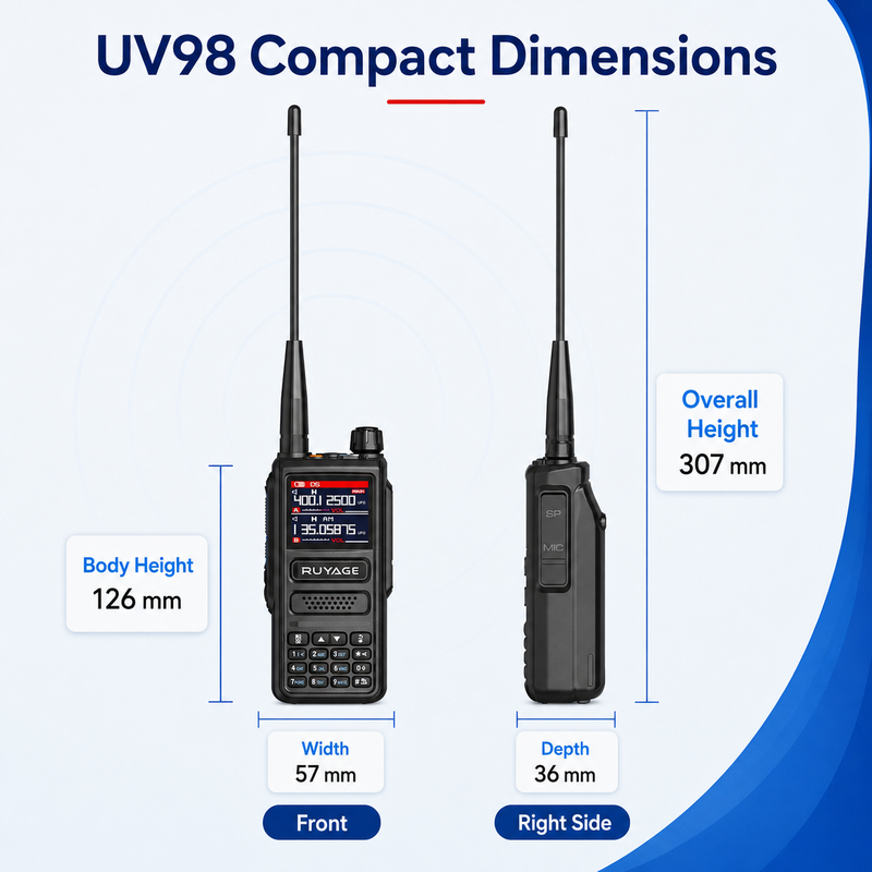 Load image into Gallery viewer, RUYAGE UV98 10W 6-Band VHF/UHF Analog Walkie Talkie
