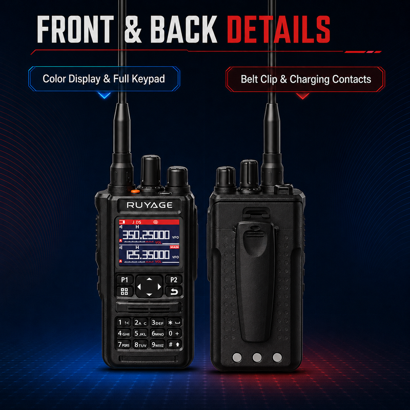 Load image into Gallery viewer, RUYAGE UV9D 6-Band GPS Bluetooth Analog Walkie Talkie
