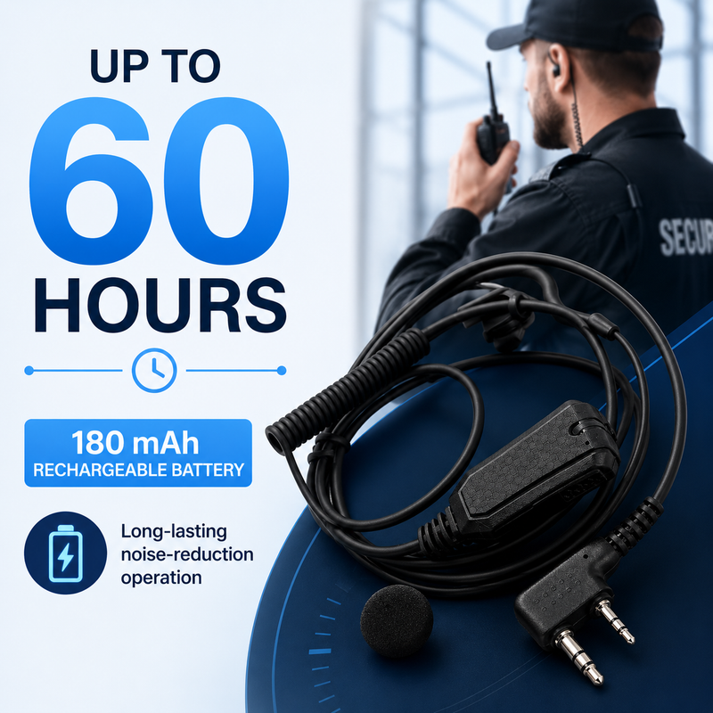 Load image into Gallery viewer, RUYAGE AI Noise-Cancelling PTT Earpiece for K-Type Radios
