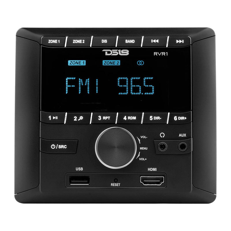 Load image into Gallery viewer, RV and Trailers Headunit 2.75" LCD screen , 2 Zones, 4 volts Output,HDMI, BT, RDS 4 X 50 Watts
