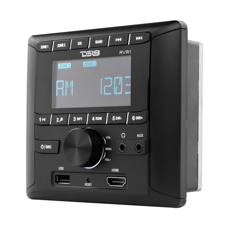 Load image into Gallery viewer, RV and Trailers Headunit 2.75" LCD screen , 2 Zones, 4 volts Output,HDMI, BT, RDS 4 X 50 Watts
