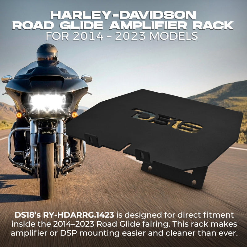 Load image into Gallery viewer, Harley-Davidson Road Glide Amplifier Rack for models 2014–2023
