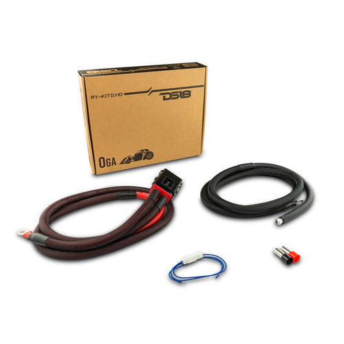 0-GA Ryder OFC Amplifier Installation Kit for Harley Davidson - RED - Skoutley Outdoors LLC