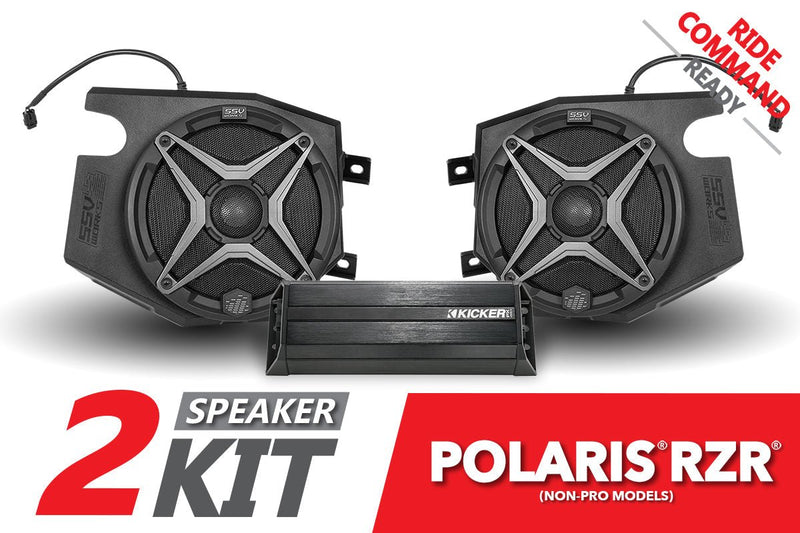 Load image into Gallery viewer, 2019-2022 Polaris RZR SSV 2-Speaker Plug-&amp;-Play System for Ride Command

