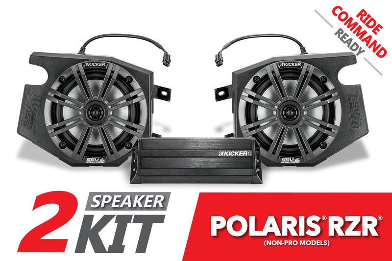 Load image into Gallery viewer, 2019-2022 Polaris RZR Kicker 2-Speaker Plug-&amp;-Play System for Ride Command
