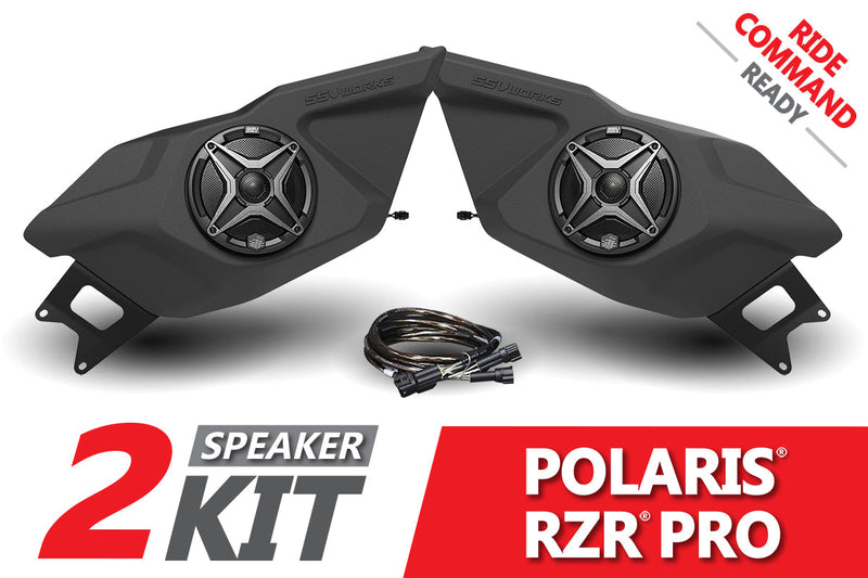 Load image into Gallery viewer, 2021-2024 Polaris RZR Pro 2-Seater Door Speaker-Pods for Ride Command

