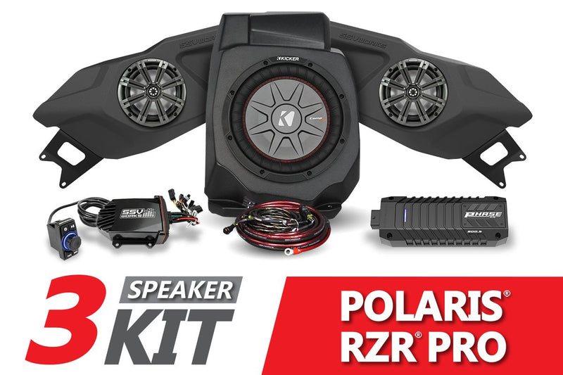 Load image into Gallery viewer, 2020-2023 Polaris RZR Pro Kicker 3-Speaker Plug-&amp;-Play System
