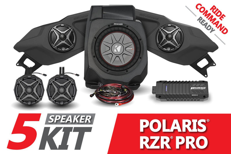 Load image into Gallery viewer, 2020-2023 Polaris RZR Pro SSV 5-Speaker Plug-&amp;-Play System for Ride Command
