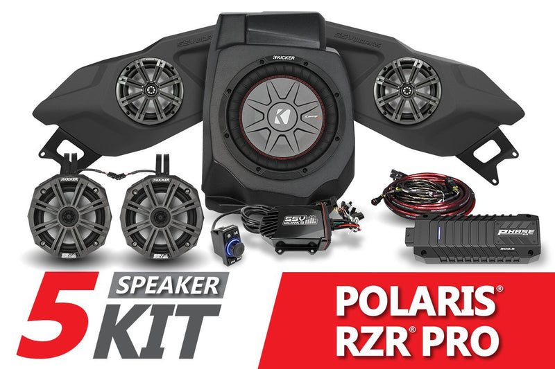 Load image into Gallery viewer, 2020-2023 Polaris RZR Pro Kicker 5-Speaker Plug-&amp;-Play System
