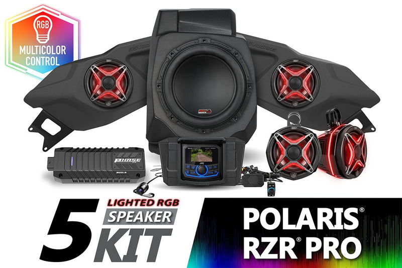 Load image into Gallery viewer, 2020-2024 Polaris RZR Pro V-Spec 5-Speaker Plug-&amp;-Play System w/JVC
