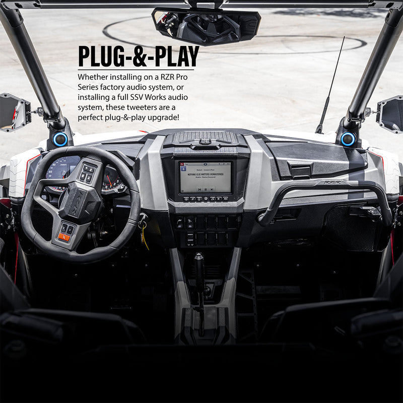 Load image into Gallery viewer, 2020-2024 Polaris® RZR Pro R, Pro XP and Turbo R Tweeter Upgrade
