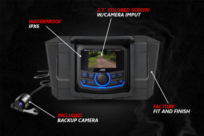 Load image into Gallery viewer, 2020-2024 Polaris RZR Pro V-Spec 3-Speaker Plug-&amp;-Play System w/JVC
