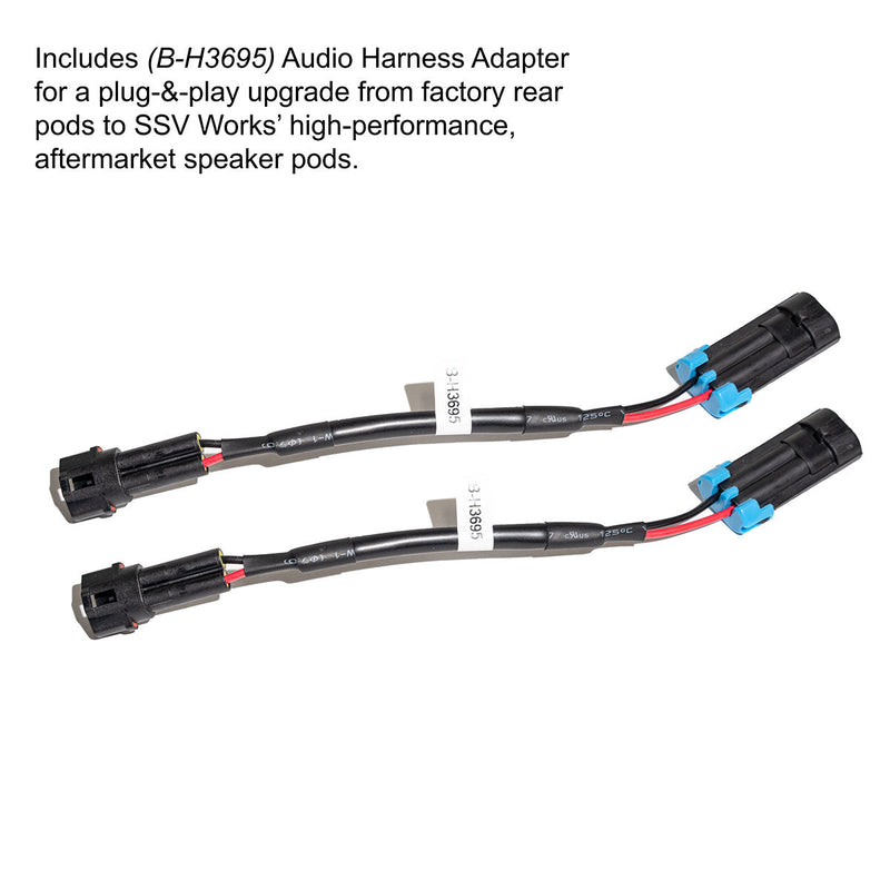 Load image into Gallery viewer, 2020-2026 Polaris® RZR Pro R / Turbo R / Pro S / Pro XP 6.5" Rear-Hump Speaker-Pods
