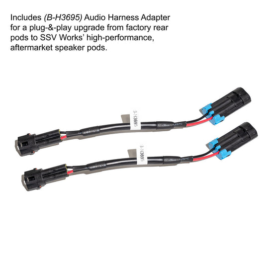 2020-2026 Polaris® RZR Pro R / Turbo R / Pro S / Pro XP 6.5" Rear-Hump Speaker-Pods