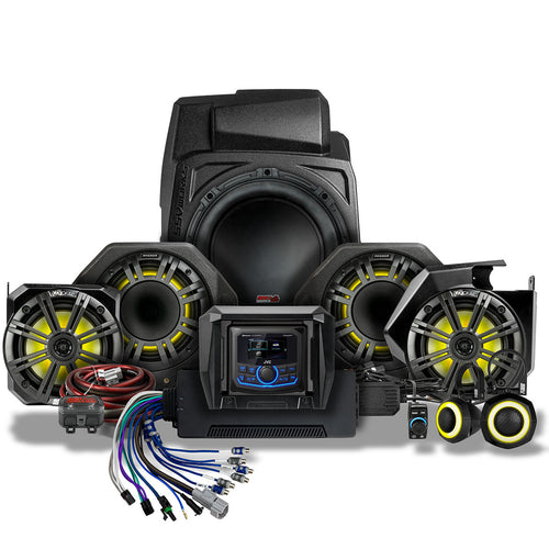 2025-2026 Polaris® RZR Pro R / Pro S / Pro XP Phase-6 K-Spec 7-Speaker Plug-&-Play Kit w/JVC Radio