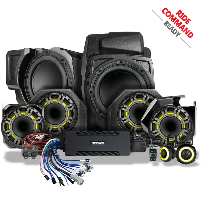 Load image into Gallery viewer, 2025-2026 Polaris® RZR Pro R / Pro S / Pro XP Phase-7 K-Spec 7-Speaker Plug-&amp;-Play Kit for Ride Command
