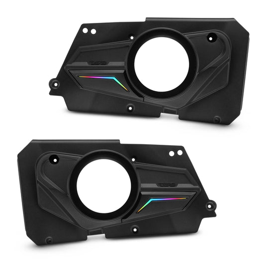 Polaris RZR-XP 2014-2023 Rear Door Panels for 6.5" Speakers with Digital LED Lighting