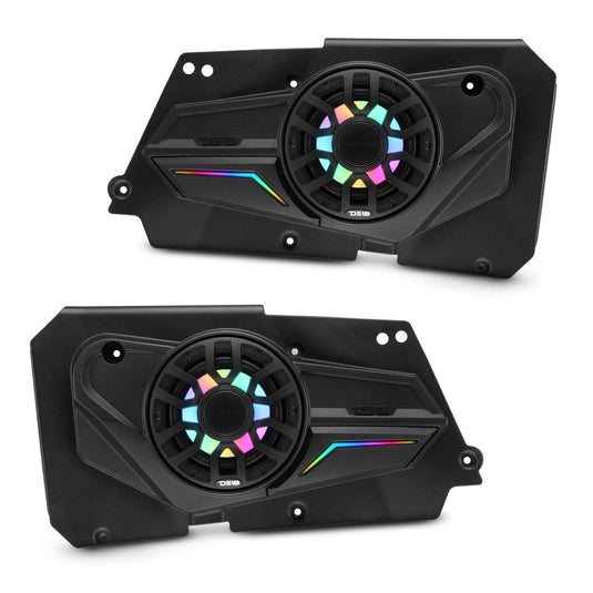 Polaris RZR-XP 2014-2023 Rear Door Panels Loaded with NXL-iQ 6.5" Coaxial Speakers with Digital LED Lighting