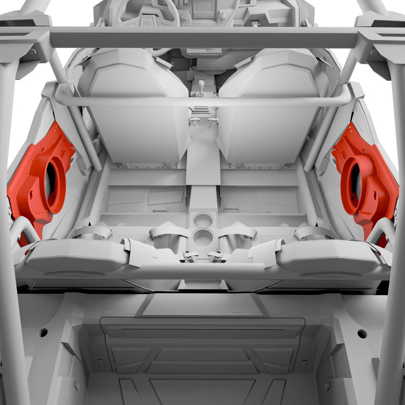 Load image into Gallery viewer, Polaris RZR-XP 2014-2023 Rear Door Panels for 6.5" Speakers with Digital LED Lighting
