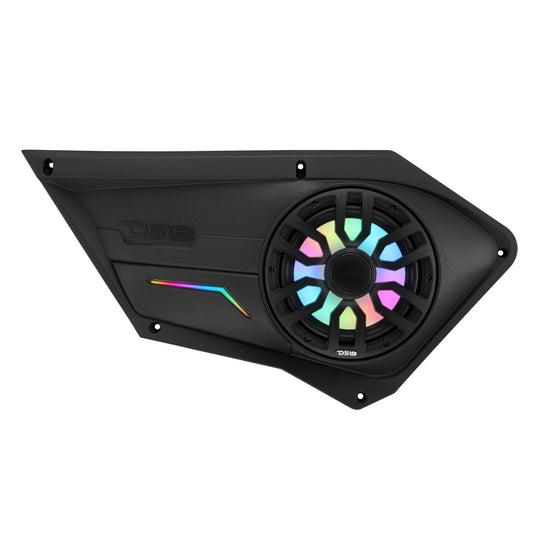 Polaris RZR Front Door Panels Loaded with NXL-IQ/BK 8" Coaxial Speakers