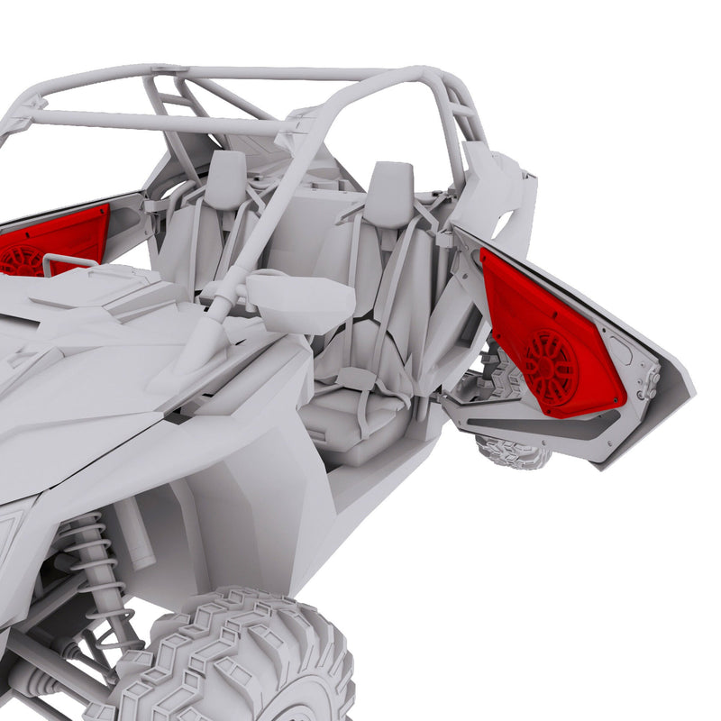 Load image into Gallery viewer, Polaris RZR Front Door Panels Loaded with NXL-IQ/BK 8" Coaxial Speakers
