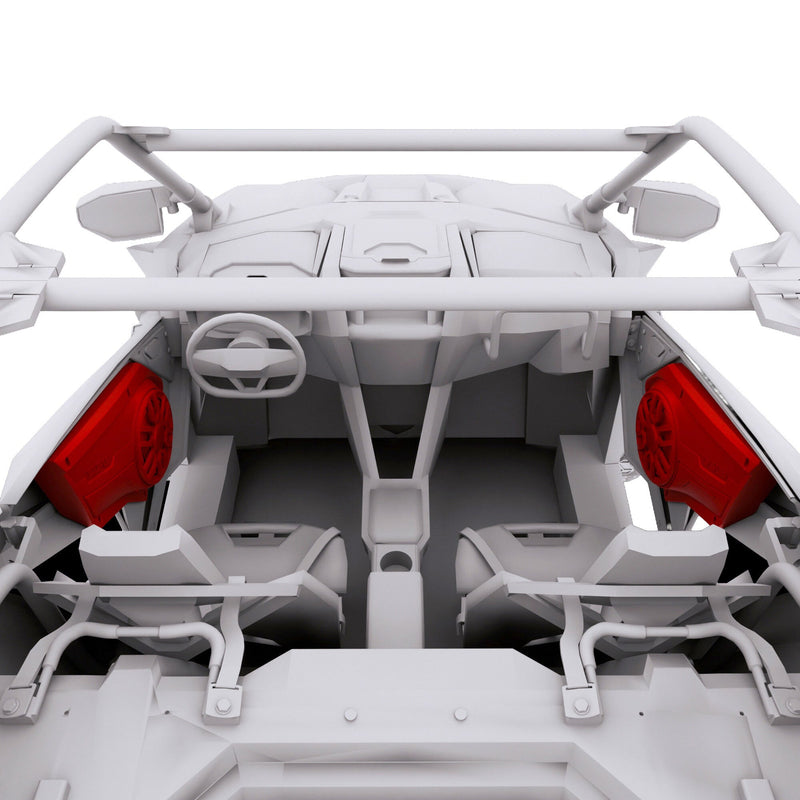 Load image into Gallery viewer, Polaris RZR Front Door Panels Loaded with NXL-IQ/BK 8" Coaxial Speakers
