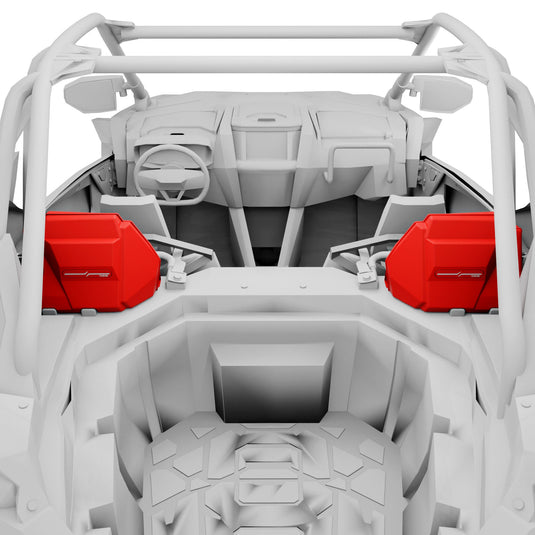 Polaris RZR-PRO 2020-2024 Rear Speaker Pods Loaded with NXL-iQ 6.5" Coaxial Speakers with Digital LED Lighting