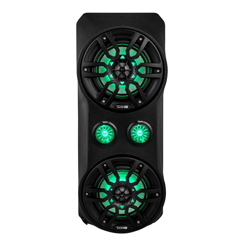 Load image into Gallery viewer, Polaris RZR Waterfall Center Console 2 X 6.5&quot; Speakers &amp; 2 X 2.2&quot; Bullet Tweeter Empty Enclosure
