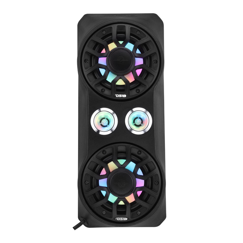 Load image into Gallery viewer, Polaris RZR Pro Waterfall Center Console Enclosure for 2020+ Models – Preloaded with 6.5" Speakers &amp; 2.3" Tweeters | Digital LED Lights
