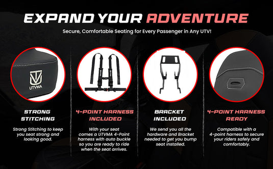 RZR 2 PRO S Bump Seat (2025+)